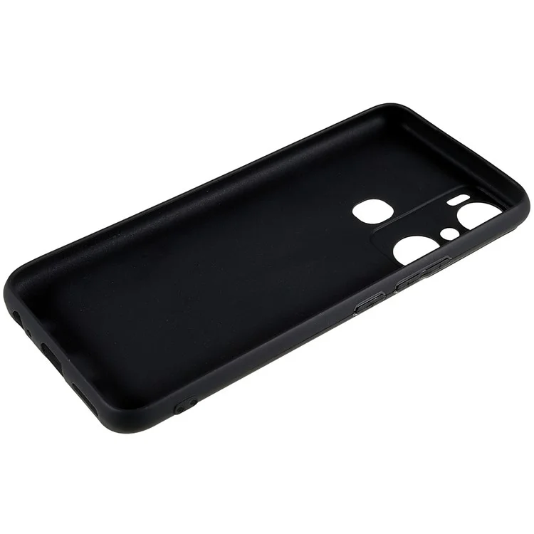Para Infinix Hot 20i 4G Anti-Impressão Digital Matte Flexible Black Cell Phone Cover TPU Case Anti-Arranhões Protective Shell