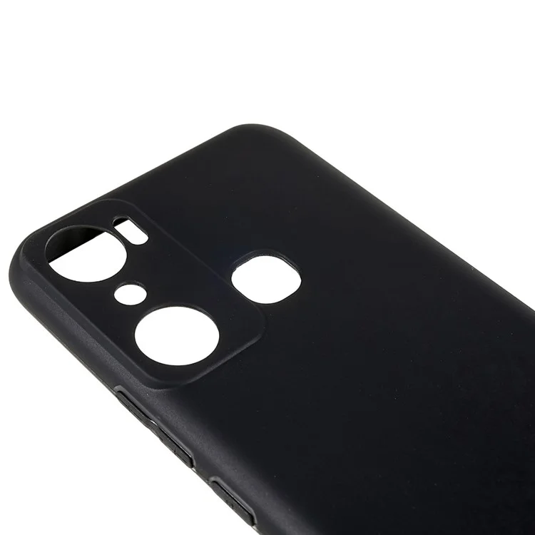 Para Infinix Hot 20i 4G Anti-Impressão Digital Matte Flexible Black Cell Phone Cover TPU Case Anti-Arranhões Protective Shell
