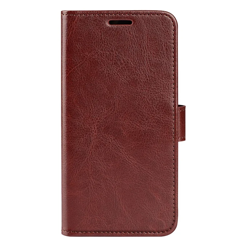 For Huawei nova Y61 4G Crazy Horse Texture PU Leather Wallet Case Stand Shockproof Flip Protective Phone Cover - Brown