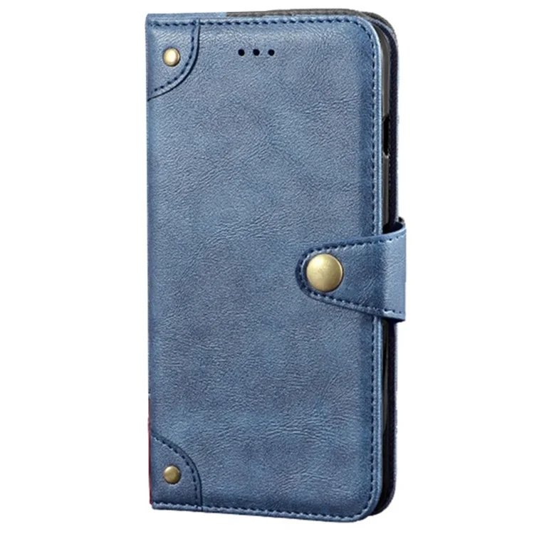 IDEWEI Pour Xiaomi Poco F5 Pro 5G / Redmi K60 Pro 5G / K60 5G Fine Texture Étui Portefeuille En TPU+PU Cuir Flip Phone Case Anti-rayures Support De Téléphone Portable - Bleu