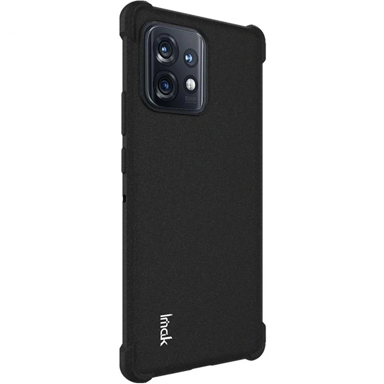 IMAK per Motorola Moto X40 5G / Edge 40 Pro 5G Custodia per telefono con protezione degli angoli a gonfiaggio quattro Custodia morbida in TPU con superficie opaca Custodia antiurto - Nero