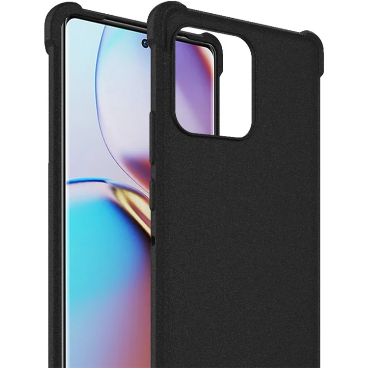 IMAK per Motorola Moto X40 5G / Edge 40 Pro 5G Custodia per telefono con protezione degli angoli a gonfiaggio quattro Custodia morbida in TPU con superficie opaca Custodia antiurto - Nero