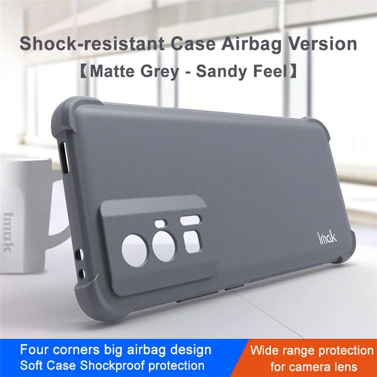 IMAK For Xiaomi Poco F5 Pro 5G / Redmi K60 Pro 5G / K60 5G Drop-proof Phone Case Matte Soft TPU Protective Phone Back Cover - Grey