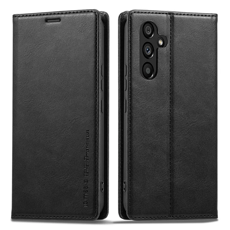LC.IMEEKE per Samsung Galaxy A54 5G Custodia in pelle PU antigraffio Flip Phone Wallet con blocco RFID Stand Magnetic Absorption Drop-proof Phone Cover - Nero