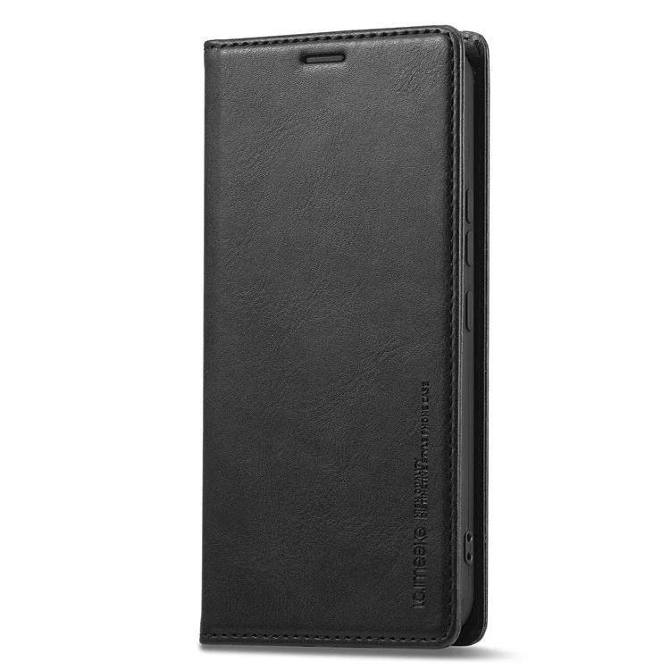 LC.IMEEKE per Samsung Galaxy A54 5G Custodia in pelle PU antigraffio Flip Phone Wallet con blocco RFID Stand Magnetic Absorption Drop-proof Phone Cover - Nero