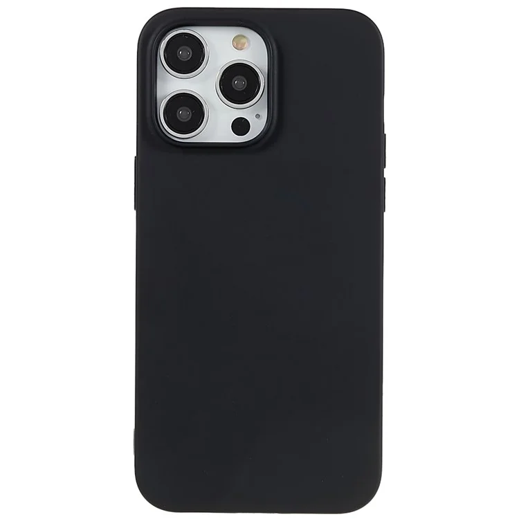 Pour L'iphone 13 Pro 6,1 Pouces Shell Back, Anti-fingerprint Soft TPU Téléphone Couvre Protectrice Mate - Noir