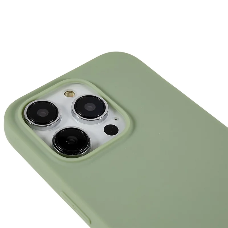 For iPhone 13 Pro 6.1 inch Back Shell, Anti-Fingerprint Soft TPU Phone Case Matte Protective Cover - Green