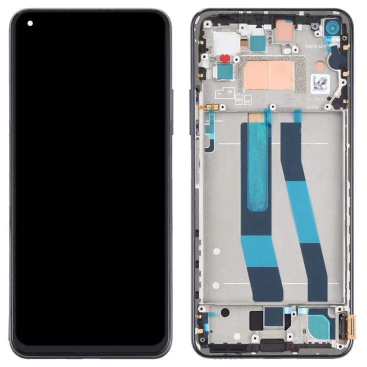 Для Xiaomi Mi 11 Lite 4G / 5G Grade B ЖК-экран и сенсорный экран в сборе + рамка (технология TFT) (без логотипа) - черный
