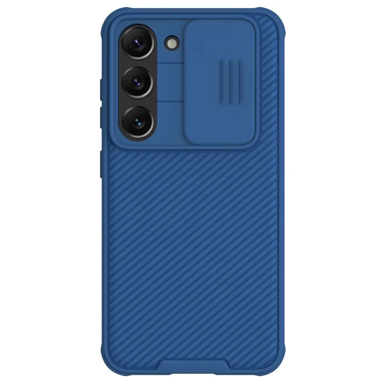 NILLKIN CamShield Pro Series for Samsung Galaxy S23+ Protective Phone Case with Slide Camera Cover Anti-scratch Phone Shell - Blue