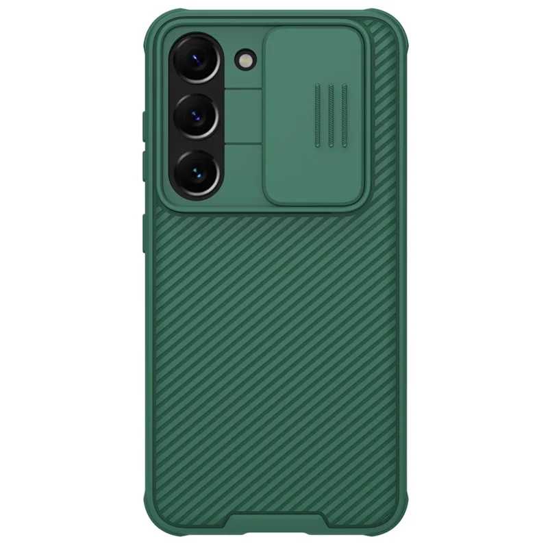 NILLKIN CamShield Pro Series for Samsung Galaxy S23+ Protective Phone Case with Slide Camera Cover Anti-scratch Phone Shell - Green