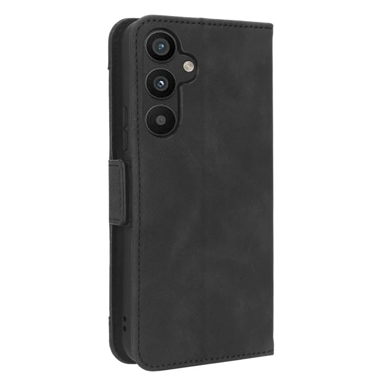 Für Samsung Galaxy A34 5G Mehrfach-Kartensteckplätze PU-Leder Handyhülle Fallschutz Magnetische Flip Handy-Cover Brieftasche Ständer - Schwarz