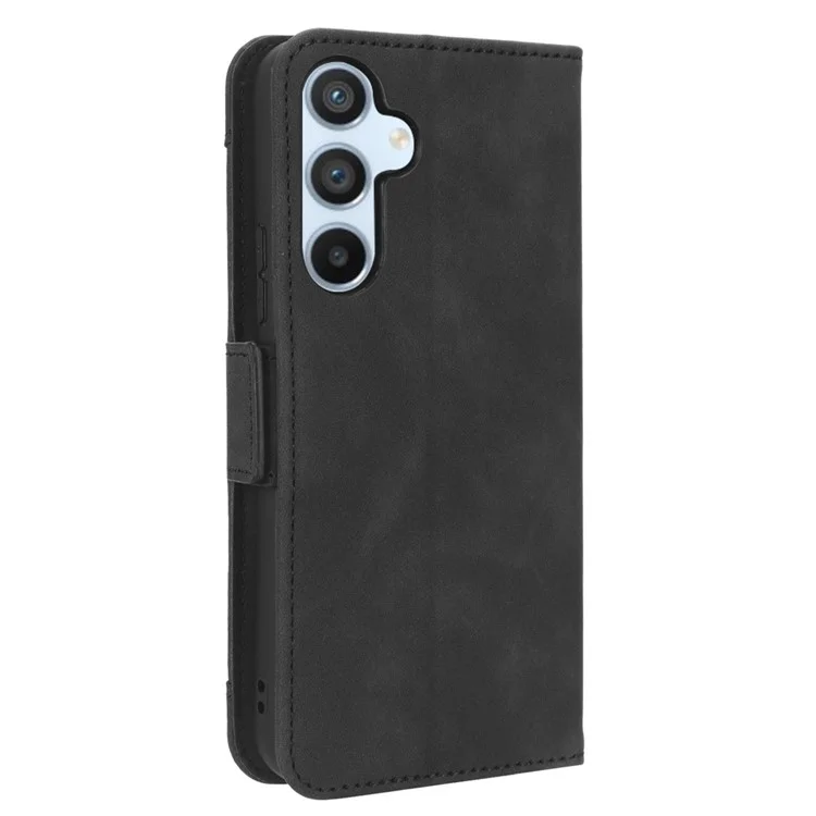 Per Samsung Galaxy A54 5G Multiple Card Slots PU Leather Anti-shock Phone Case Magnetic Flip Protective Phone Cover Wallet Stand - Nero