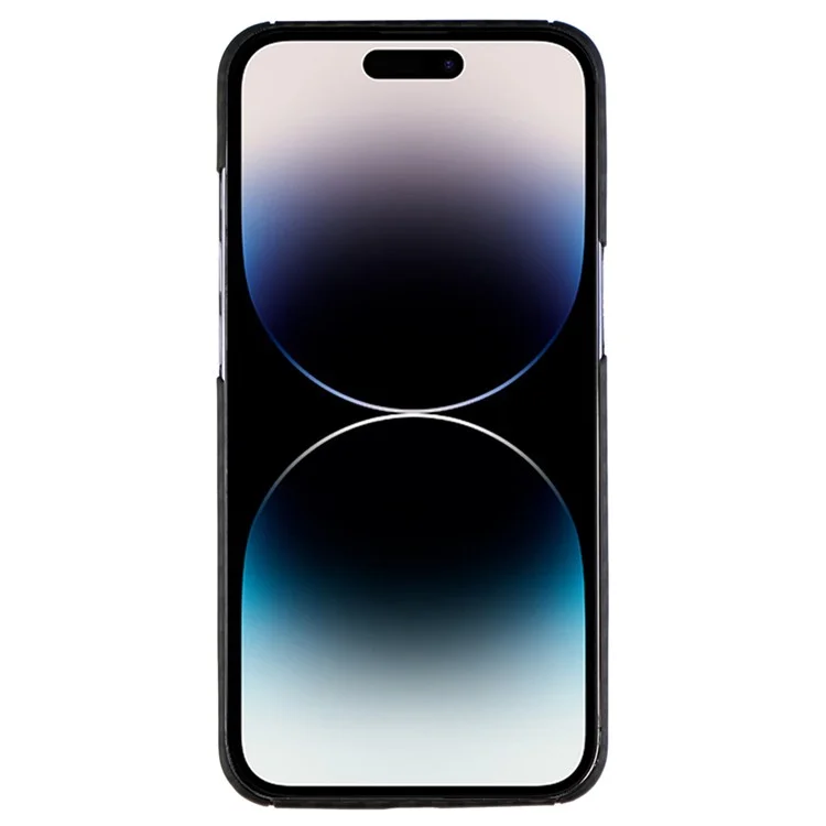Für iPhone 14 Pro Backcover 1500D grobe Textur Aramid-Faser schützende Hülle - mattschwarz