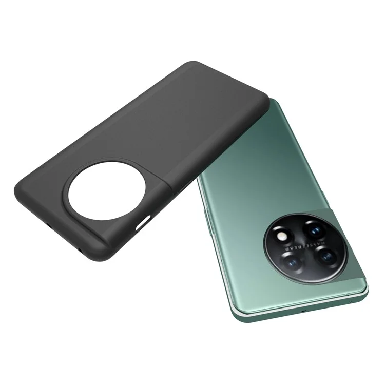 10Pcs / Pack TPU Case per OnePlus 11 5G, Finitura Opaca Anti-graffio Custodia Protettiva per Telefono - Nero