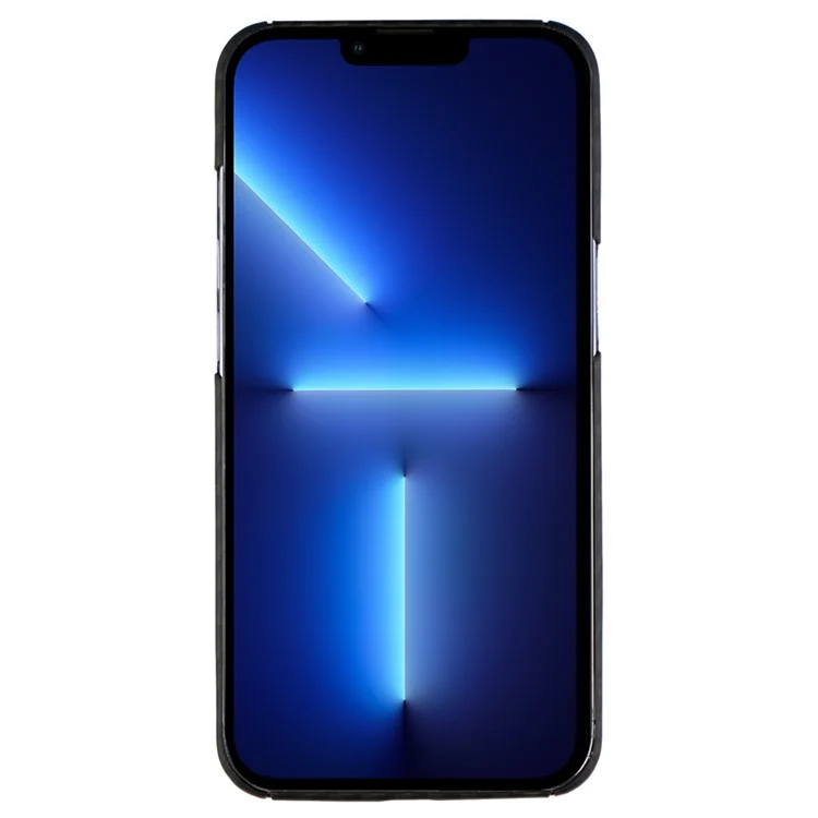 Funda trasera para iPhone 13 Pro Max 1500D Textura Gruesa Fibra de Aramida Cubierta de Teléfono - Negro Mate