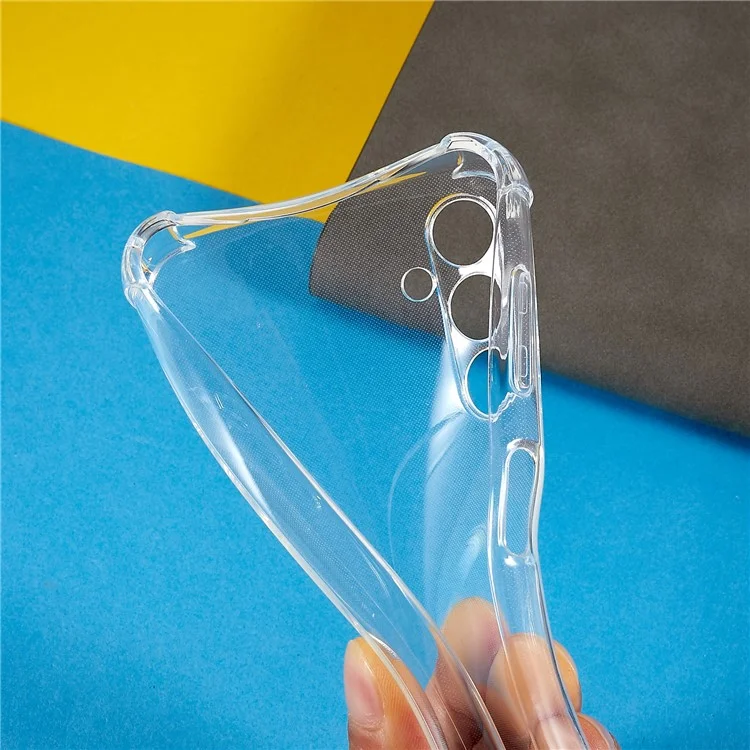 Pour Samsung Galaxy A13 5G / A04s 4G (164,7 x 76,7 x 9,1 mm) Coque arrière de téléphone anti-chute en TPU transparent et souple avec cordon