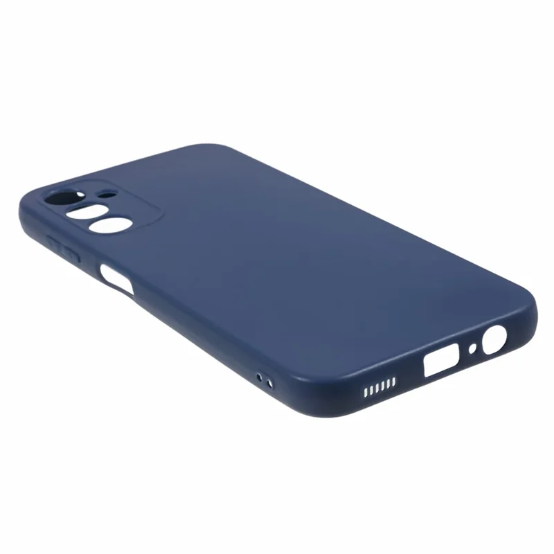 For Samsung Galaxy A14 5G / A14 4G Bump Proof Glossy Back Shell, Glossy TPU Phone Case Protective Cover - Blue