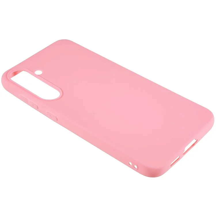 For Samsung Galaxy A34 5G Matte Back Shell, Anti-Fingerprint Soft TPU Phone Case Scratch Resistant Protective Cover - Pink