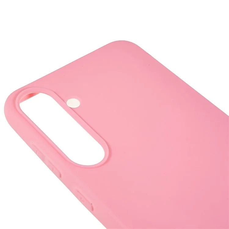 For Samsung Galaxy A34 5G Matte Back Shell, Anti-Fingerprint Soft TPU Phone Case Scratch Resistant Protective Cover - Pink