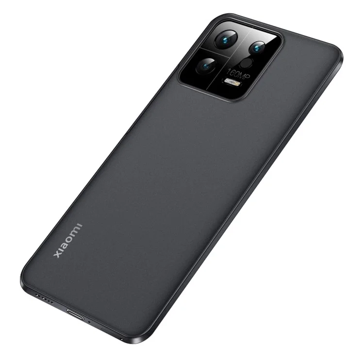 Ultra Thin Mobile Phone Case for Xiaomi 13 Pro 5G, Anti-scratch Matte PP Back Cover - Transparent Black