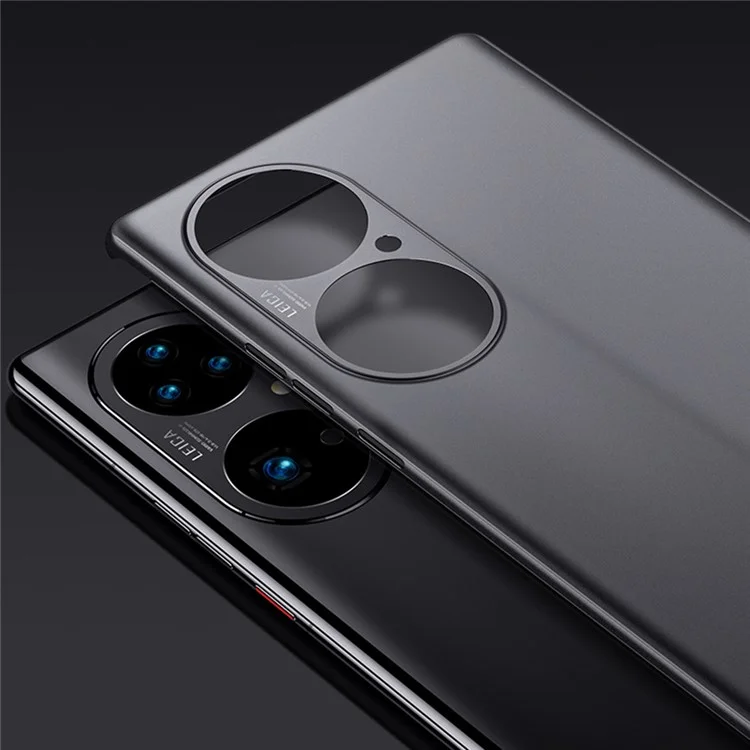 For Huawei P50 Pro 4G Ultra Thin PP Case Matte Drop-proof Protection Cell Phone Case - Transparent Black