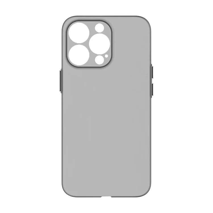 Per iPhone 12 Pro Max 6.7 pollici Anti-graffio Finitura Opaca Custodia per telefono Ultra Slim Protective PP Cover - Trasparente Nero