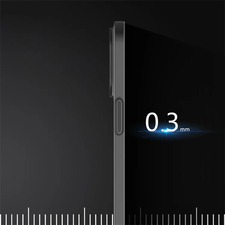 For iPhone 13 6.1 inch Ultra Thin PP Back Cover Precise Cutout Lens Protection Matte Phone Case - Transparent Black
