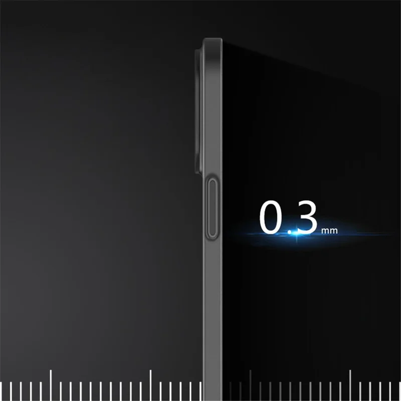 Ultra Thin PP Case for iPhone 14 Plus, Matte Finish Drop-Proof Cell Phone Cover - Transparent White