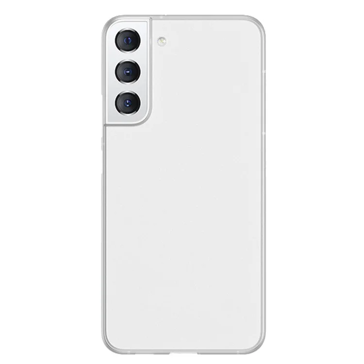 Für Samsung Galaxy S22+ 5G PP Ultra Thin Matte Finish Phone Case Anti-scratch Smartphone Back Cover - Transparent White
