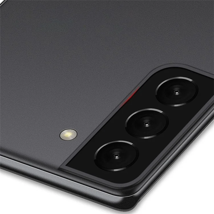 Para Samsung Galaxy S22 5G Anti-queda Capa Fosca Ultra Fina Resistente a Arranhões Capa de Telefone PP - Preto Transparente