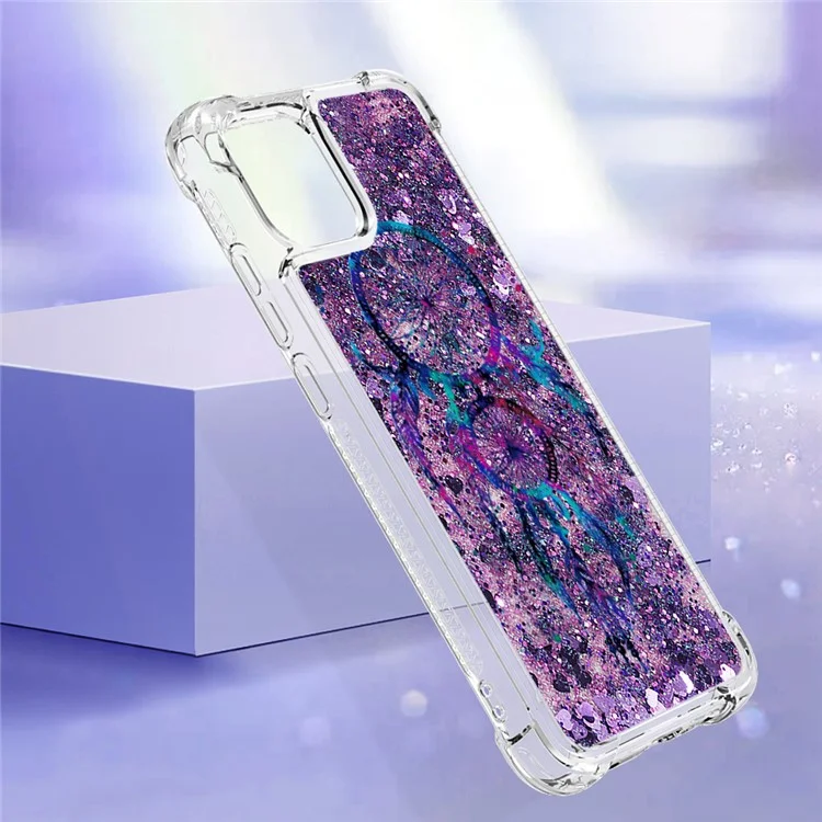 For Samsung Galaxy A04e 4G / F04 4G / M04 4G TPU Case with Quicksand and Pattern Printed - Wind Chimes