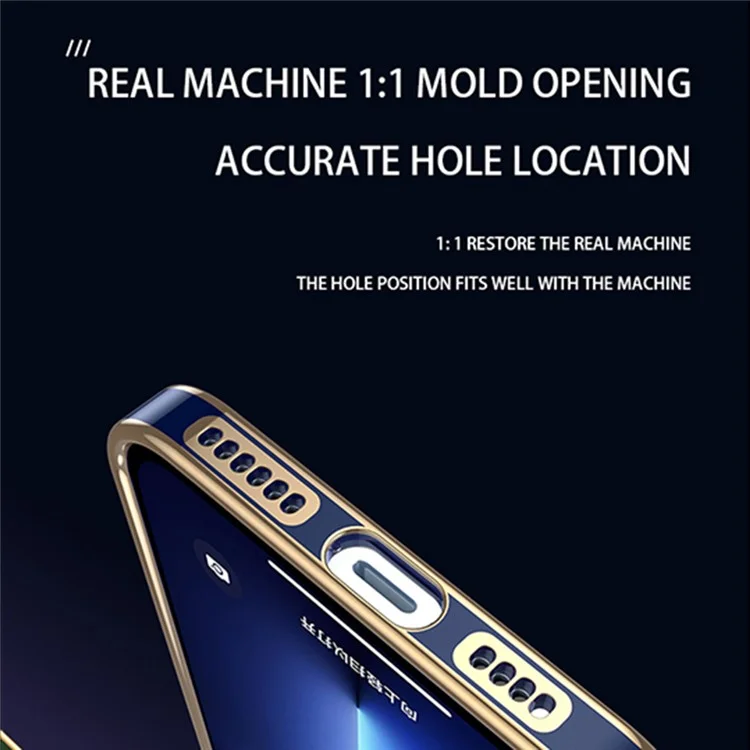 Pour Oppo Reno6 5G Coque de protection élégante et antichoc, en TPU transparent - Bleu