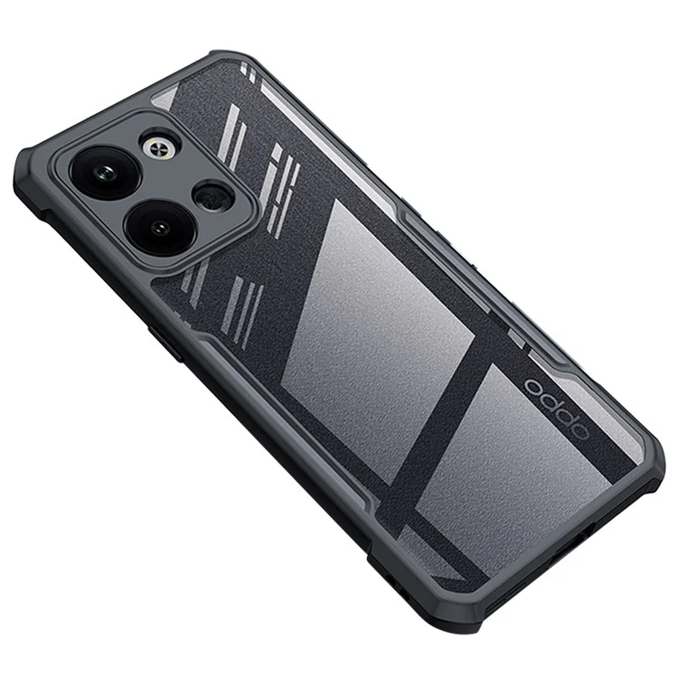 XUNDD Pour Oppo Reno9 5G Antitache Acrylique+Étui de téléphone Transparent en TPU Protection anti-chocs Couvercle arrière de téléphone
