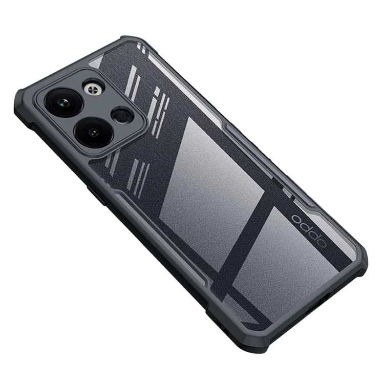 XUNDD Para Oppo Reno9 Pro+ 5G Caso de telefone transparente à prova de quedas com proteção da câmera Capa de telefone acrílica+TPU