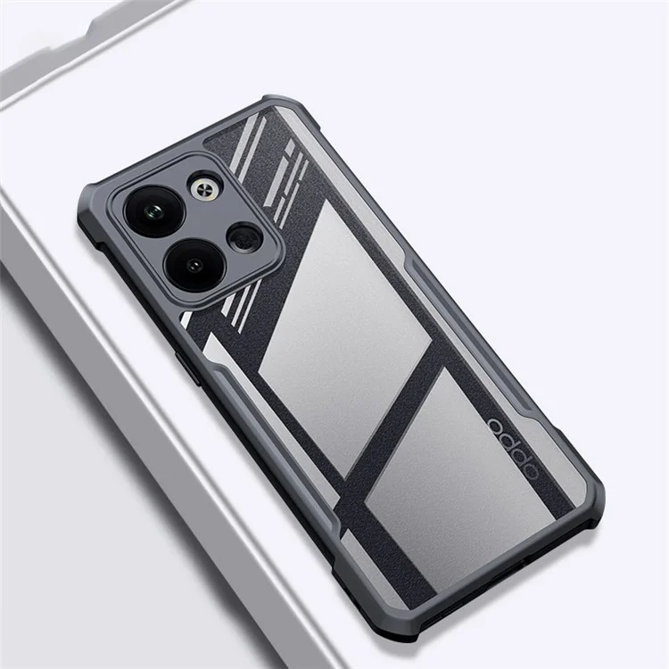 XUNDD Para Oppo Reno9 Pro+ 5G Caso de telefone transparente à prova de quedas com proteção da câmera Capa de telefone acrílica+TPU