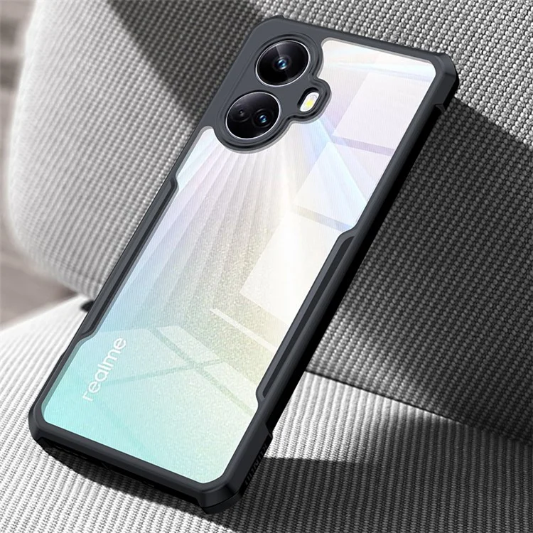 XUNDD Pour Realme 10 Pro+ 5G Étui de Téléphone Transparent Slim Coque de Protection Acrylic+TPU Anti-rayures Couvercle Arrière de Téléphone Mobile