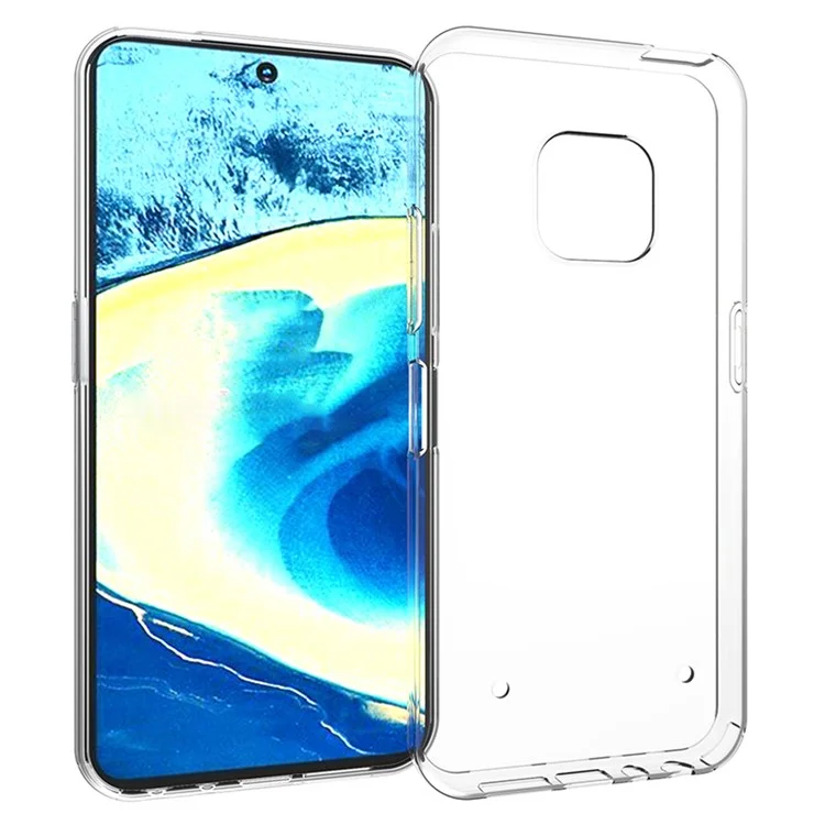 Para Nokia XR20 5G Glossy TPU Phone Case Inner Watermark-Free Anti-scratch Clear Cover (10pcs at least for Order)