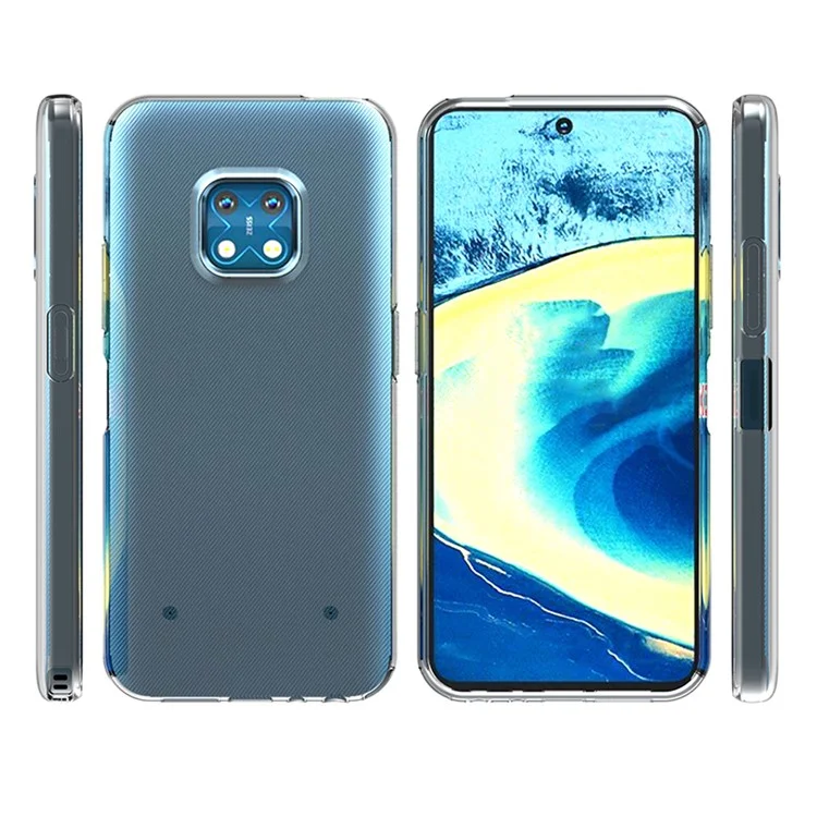 Para Nokia XR20 5G Glossy TPU Phone Case Inner Watermark-Free Anti-scratch Clear Cover (10pcs at least for Order)
