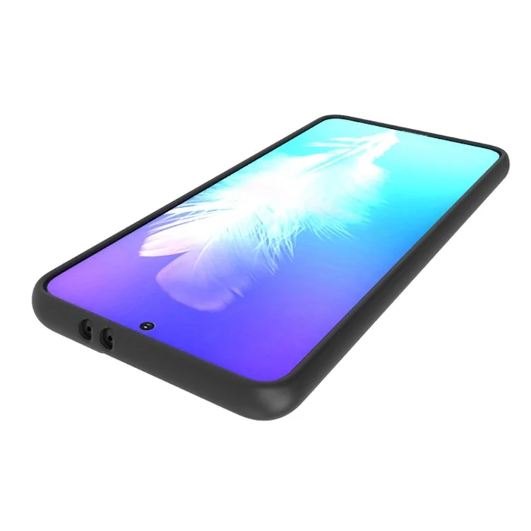 Para Samsung Galaxy S21 5G / S21 4G Acabado mate de doble cara Estuche de teléfono de TPU suave Cubierta antiarañazos y antideslizante (al menos 10 piezas por pedido) - Negro