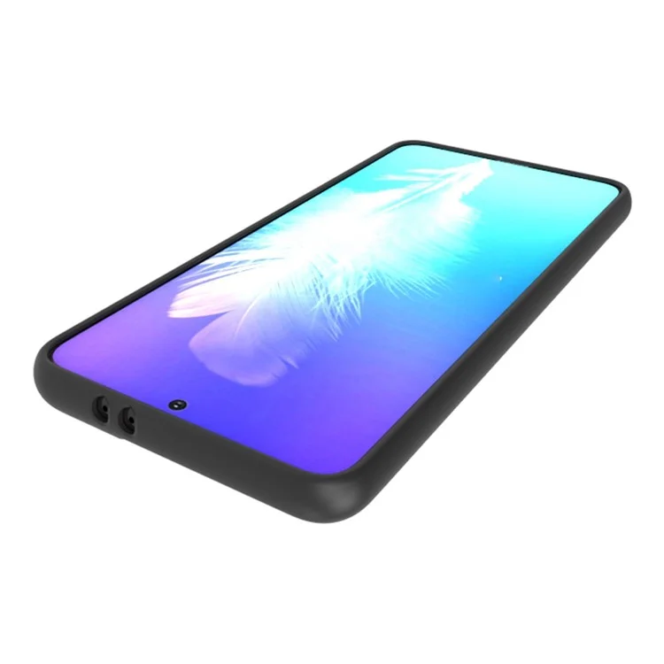 For Samsung Galaxy S21+ 5G Soft TPU Protective Case Dual-sided Matte Finish Drop-proof Cover (10pcs at least for Order) - Black
