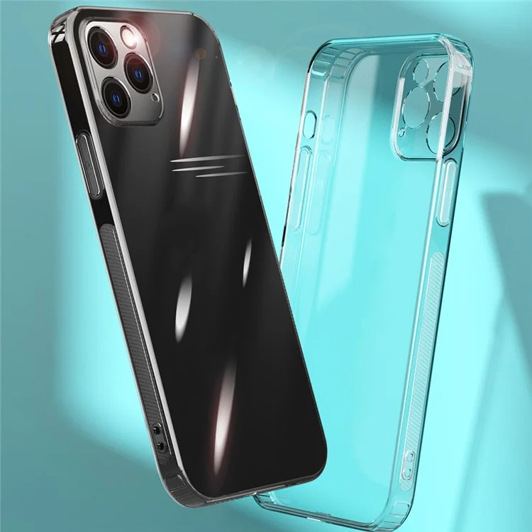 For iPhone 12 Pro 6.1 inch Anti-Slip Frame TPU Phone Case Non-Yellowing Clear Protection Cover