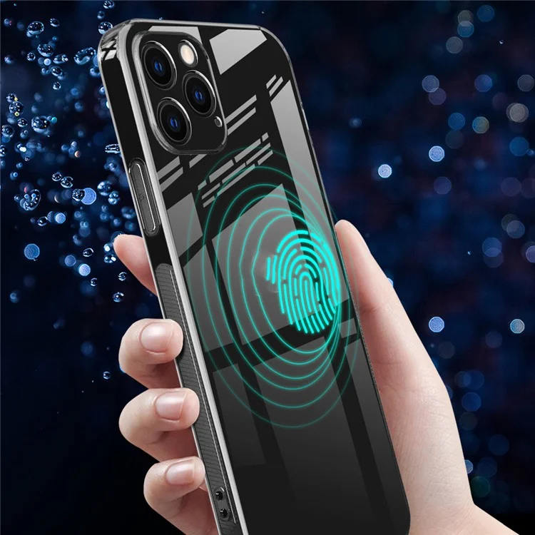 For iPhone 12 Pro 6.1 inch Anti-Slip Frame TPU Phone Case Non-Yellowing Clear Protection Cover