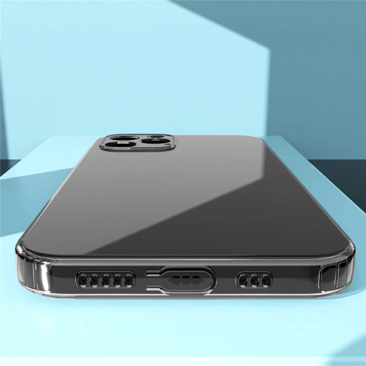 For iPhone 12 Pro 6.1 inch Anti-Slip Frame TPU Phone Case Non-Yellowing Clear Protection Cover