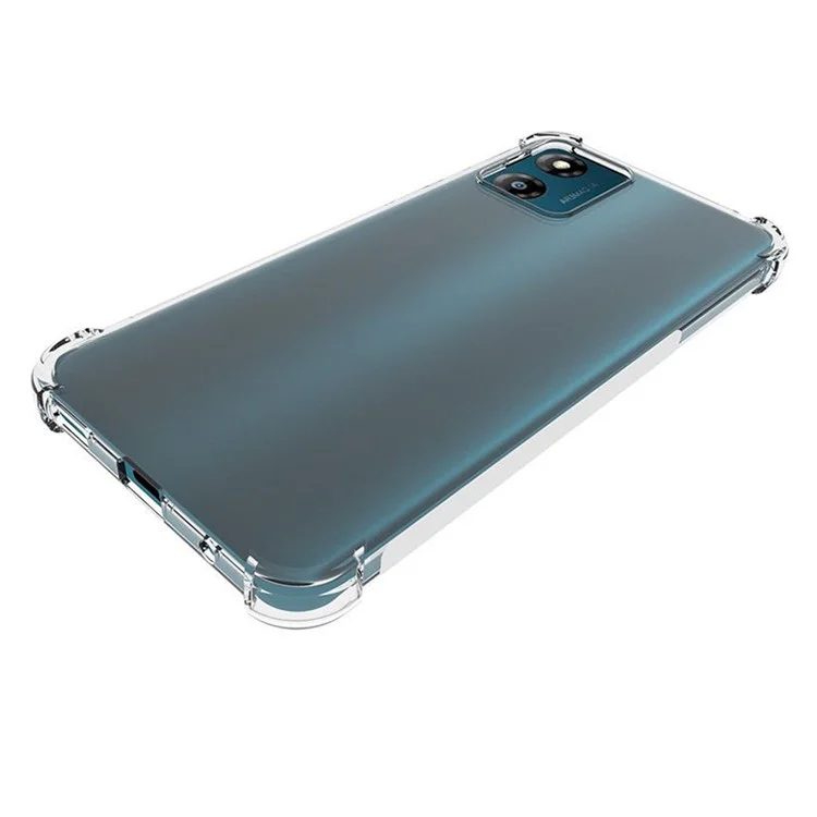 Pour Motorola Moto E13 4G Shock-absorbing Anti-Slip Clear Phone Case Reinforced Corners TPU Protective Cover