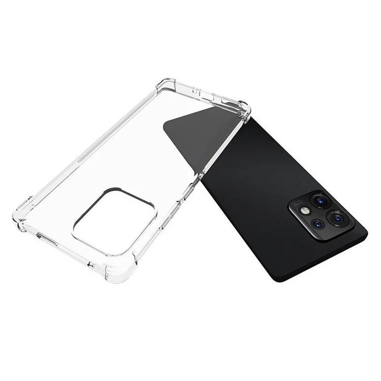 Per Motorola Moto X40 5G / Edge 40 Pro 5G Trasparente Anti-Scivolo Custodia per Telefono Angoli Rinforzati TPU Antiurto Custodia Protettiva