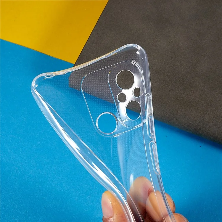 Pour la Protection de la Coque de Téléphone Xiaomi Redmi 12C 4g, Couverture TPU Flexible Clai de Téléphone Ultra Mince Clair Flexible Clear Flexible