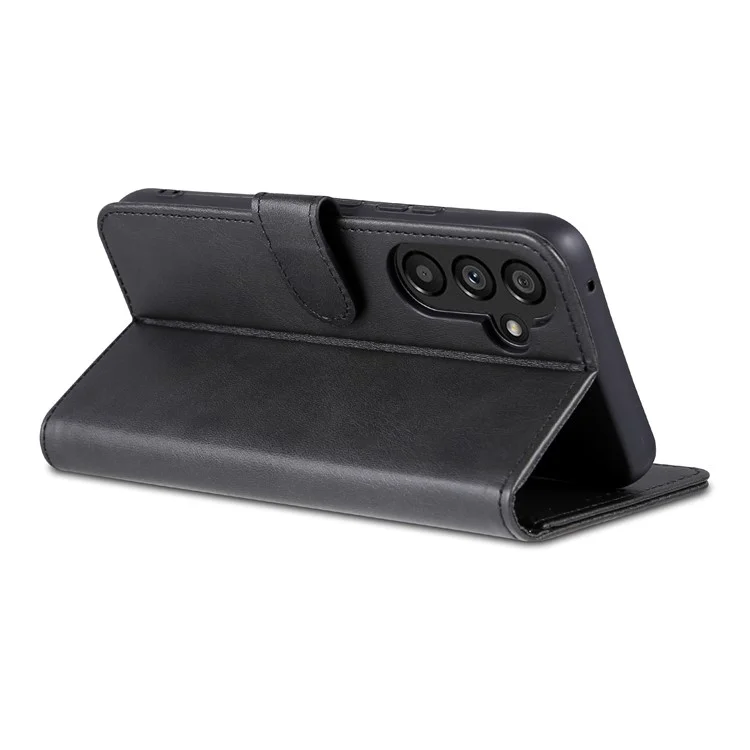 AZNS For Samsung Galaxy A34 5G Shockproof Phone Case Protective Magnetic Flip Leather Wallet Cover with Stand - Black