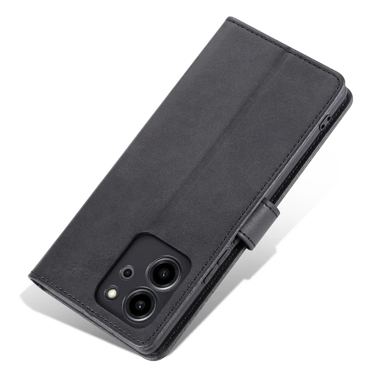 AZNS For Honor 80 SE 5G Carcasa de teléfono móvil a prueba de caídas de cuero PU con tapa magnética - Negro