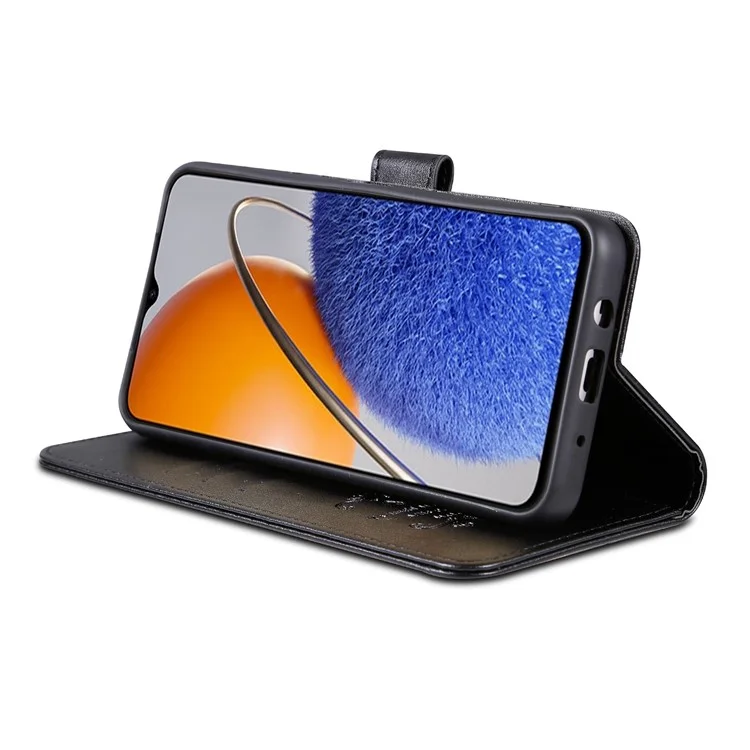 AZNS Custodia per Telefono Cellulare per Huawei Enjoy 50z 4G / nova Y61 4G, Custodia Antiurto in Pelle PU con Portafoglio e Supporto - Nero