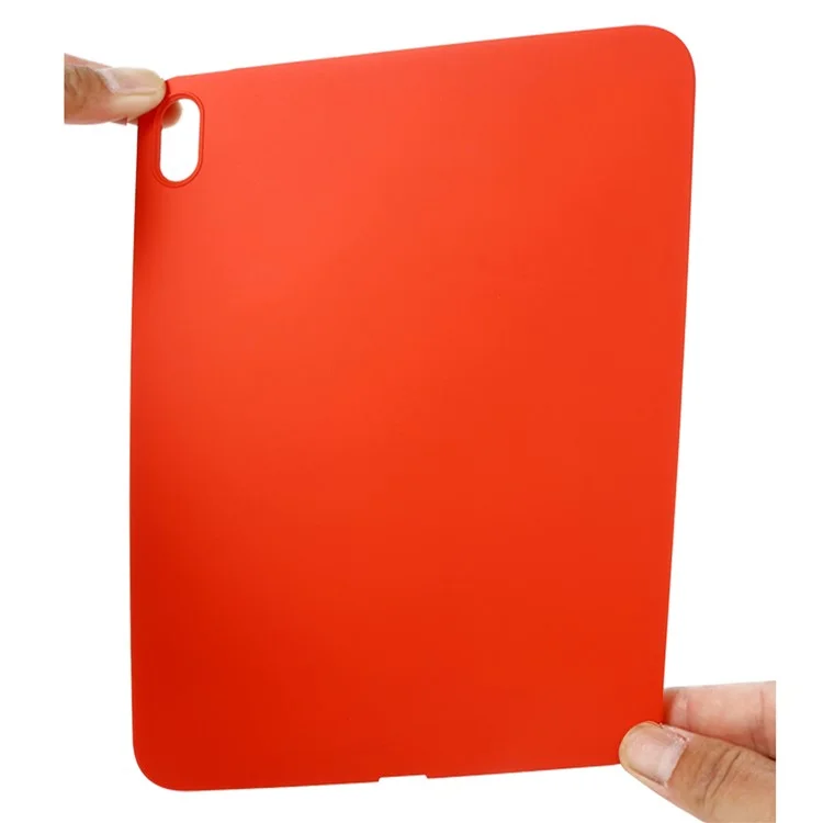 Чехол для планшета против падения для iPad 10.9 (2022), жидкий силиконовый защитный нескользящий чехол для планшета - красный